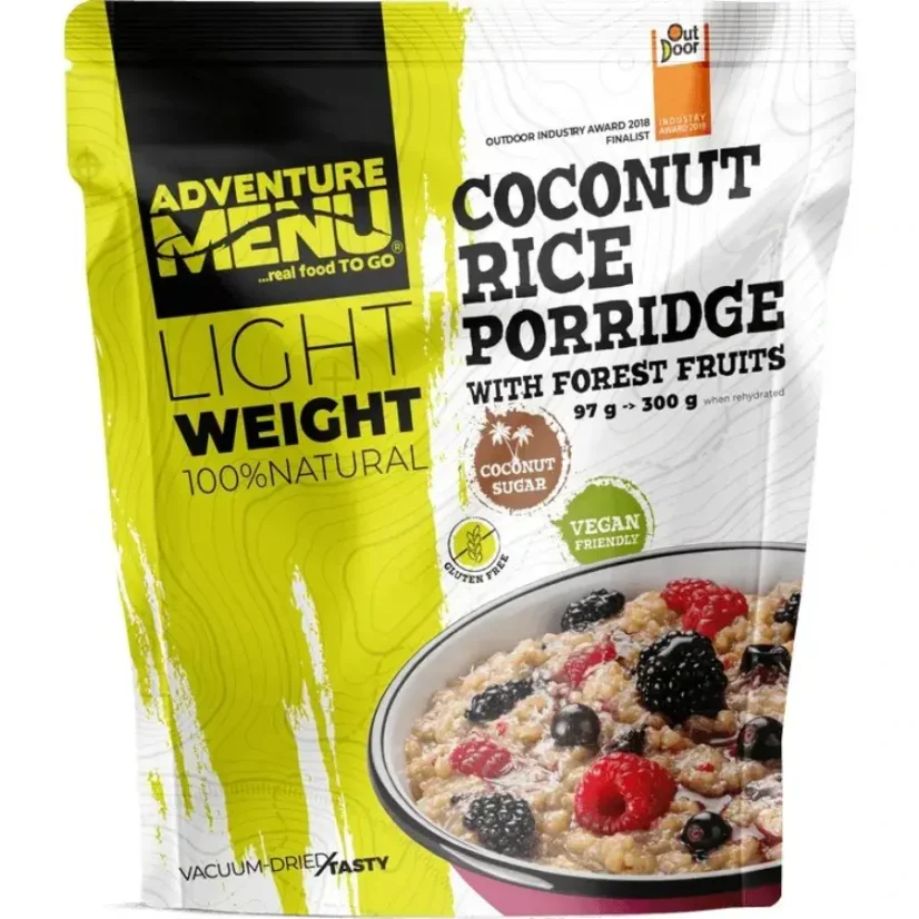 Adventure Menu Rýžovo-kokosová kaše s lesním ovocem