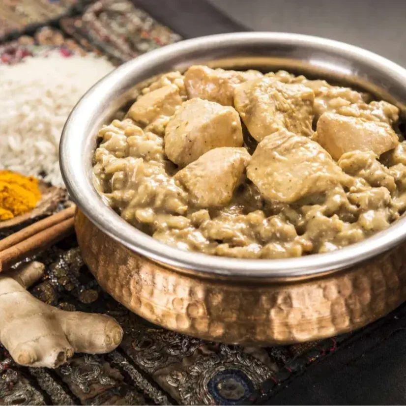 Adventure Menu Chicken Korma with basmati rice