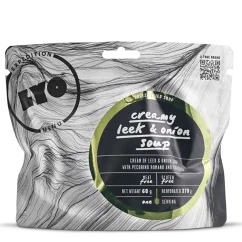 Lyofood Krémová pórkovo-cibulová polévka s cizrnou a sýrem Lyofood Krémová pórkovo-cibulová polévka s cizrnou a sýrem