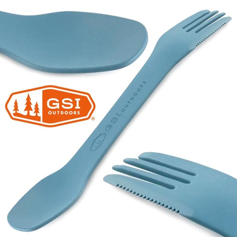 GSI Outdoors Tekk spork - Príbor 3v1 Modrý