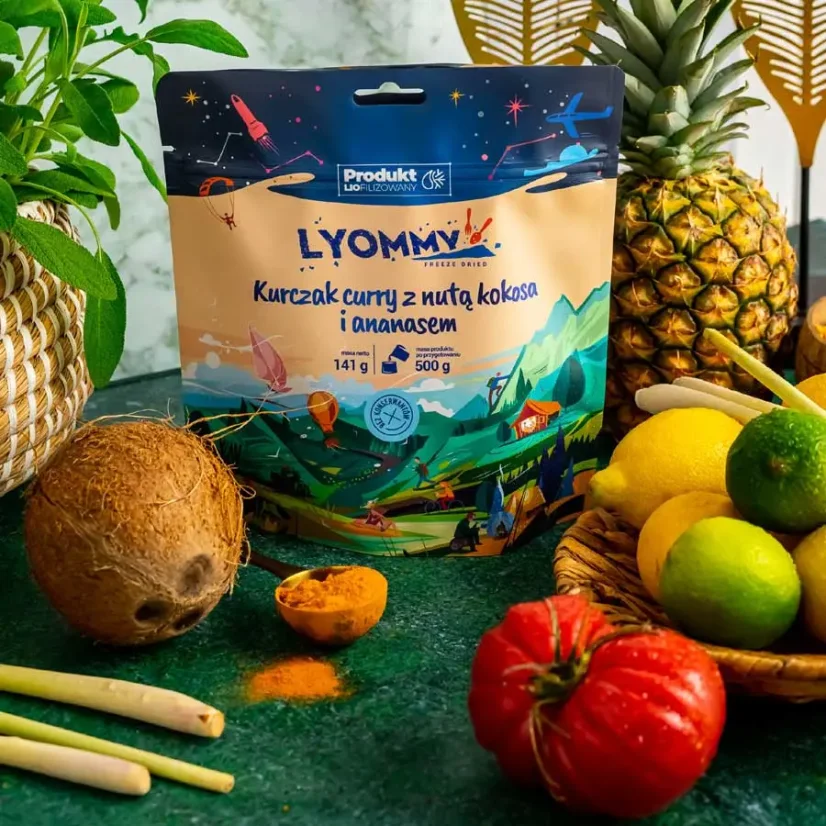 Lyommy Kurczak curry z nutą kokosa i ananasem
