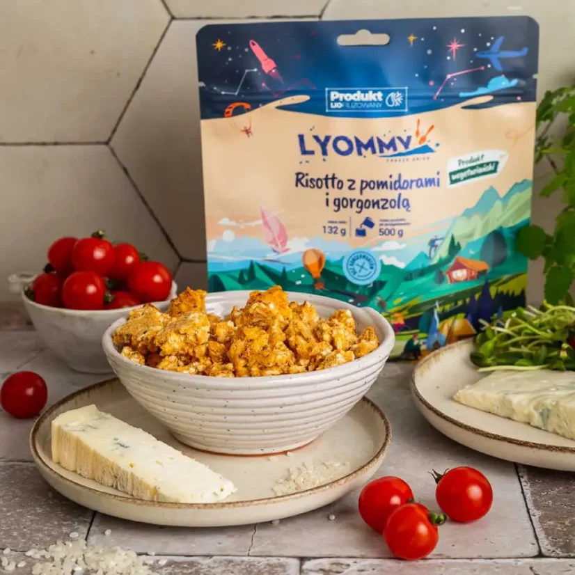 Lyommy Risotto z pomidorami i gorgonzolą