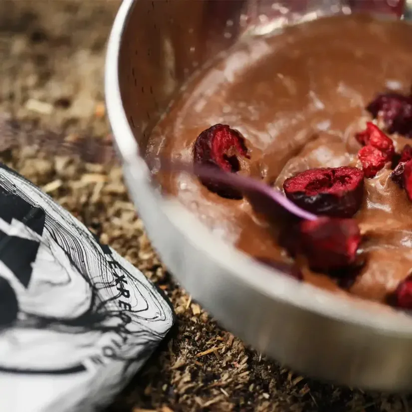 Lyofood Čokoládový puding - ovocie nie je súčasťou balenia