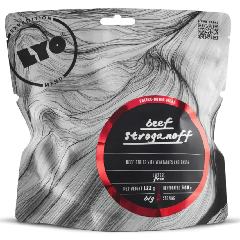 Lyofood Hovězí stroganoff se žampióny a těstovinami
