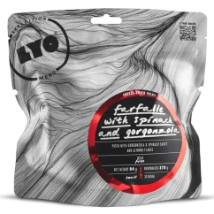 Lyofood Těstoviny farfalle se špenátem a gorgonzolou Lyofood Těstoviny farfalle se špenátem a gorgonzolou