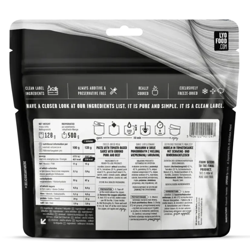Lyofood Penne alla Bolognese