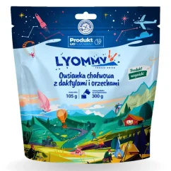 Lyommy Ovsená kaša chalva s jablkami, datľami a orechmi
