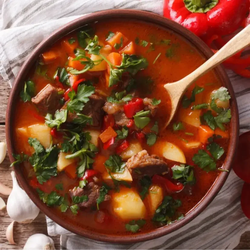 Adventure Menu Goulash soup