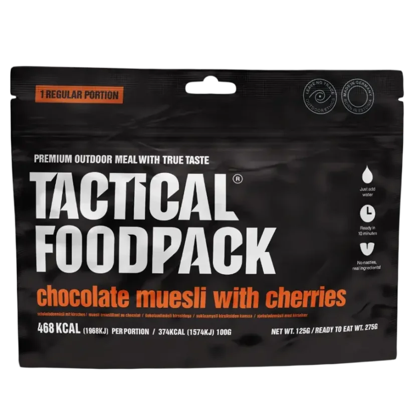 Tactical Foodpack Chocolate Muesli with cherries