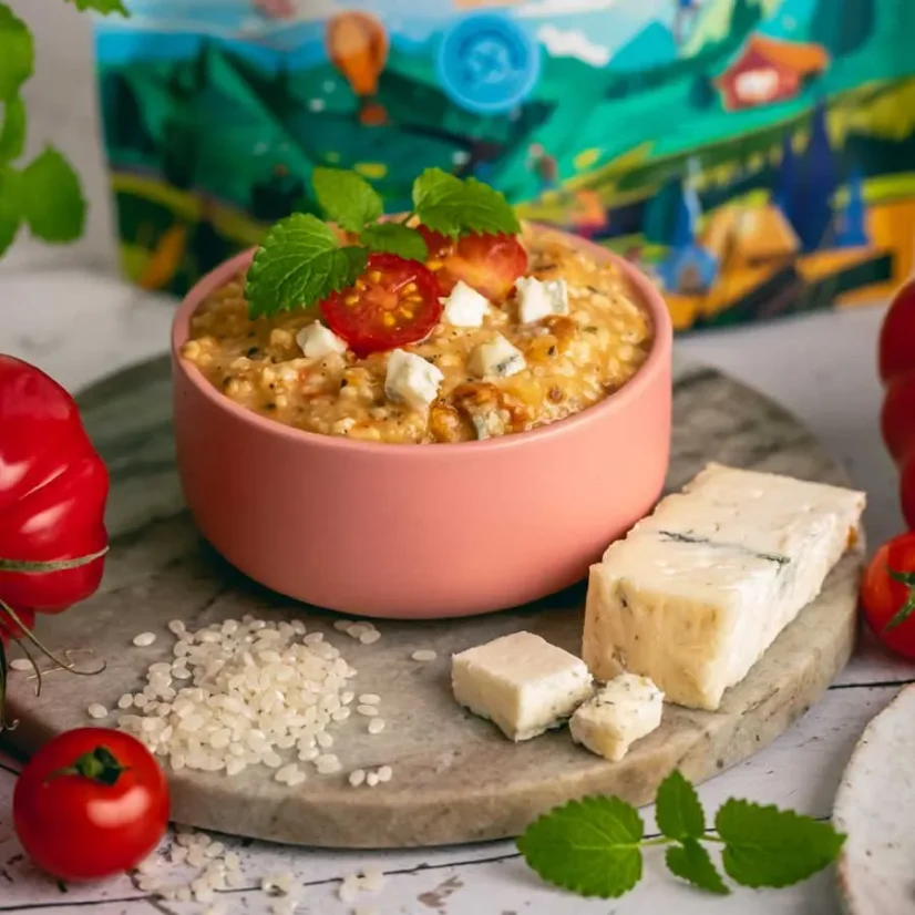 Lyommy Risotto z pomidorami i gorgonzolą