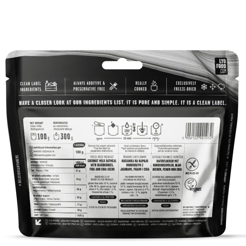 Lyofoof Blueberry & Fig Porridge