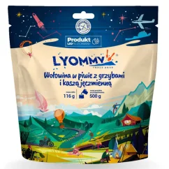 Lyommy Hovězí na pivu s houbami a ječnými kroupami Lyommy Hovězí na pivu s houbami a ječnými kroupami