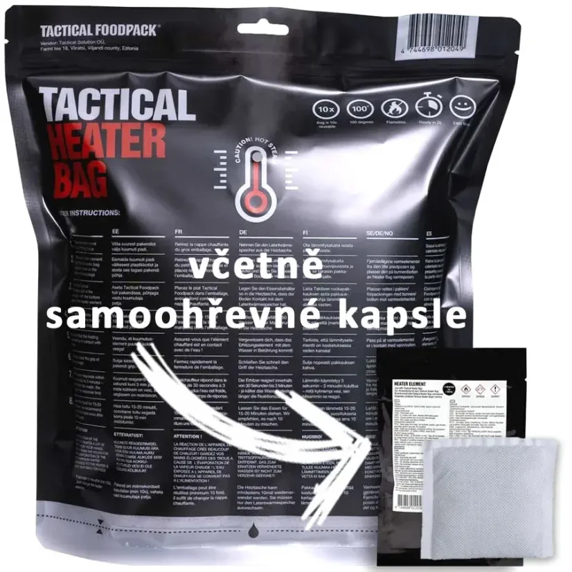 Tactical Foodpack samoohřevný sáček včetně samoohřevné kapsle