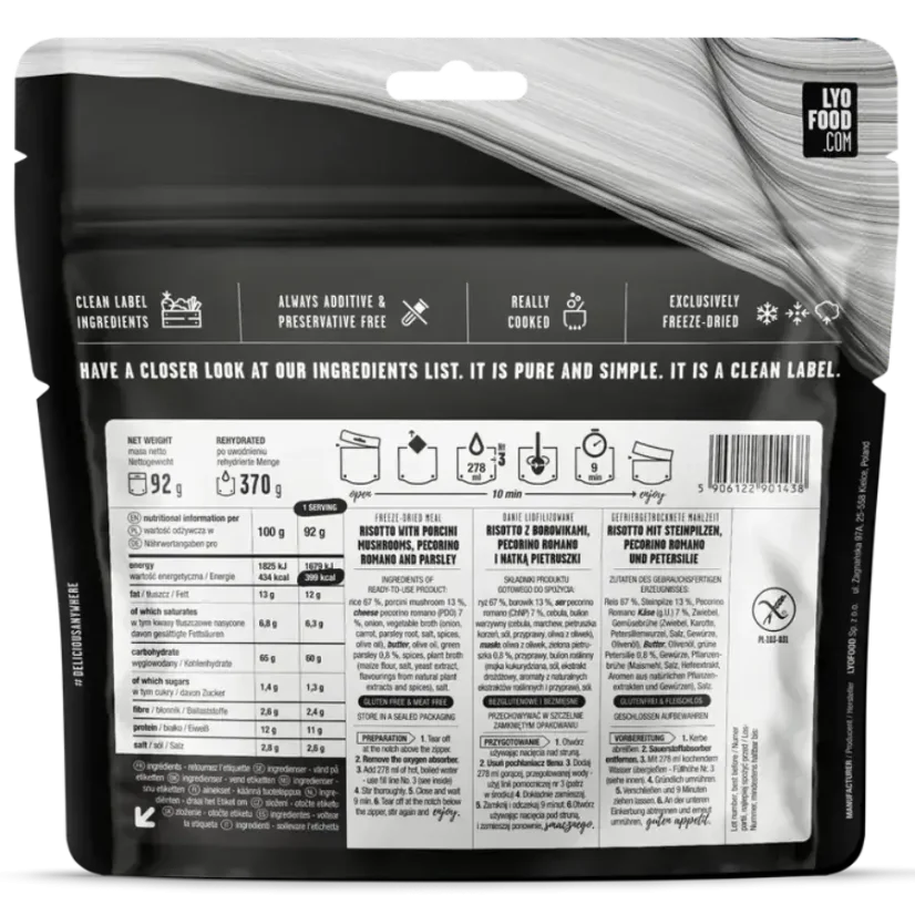 Lyofood Porcini Risotto