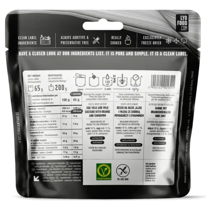 Lyofood Crema Catalana