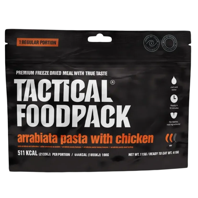 Tactical Foodpack Arrabiata Pasta with Chicken