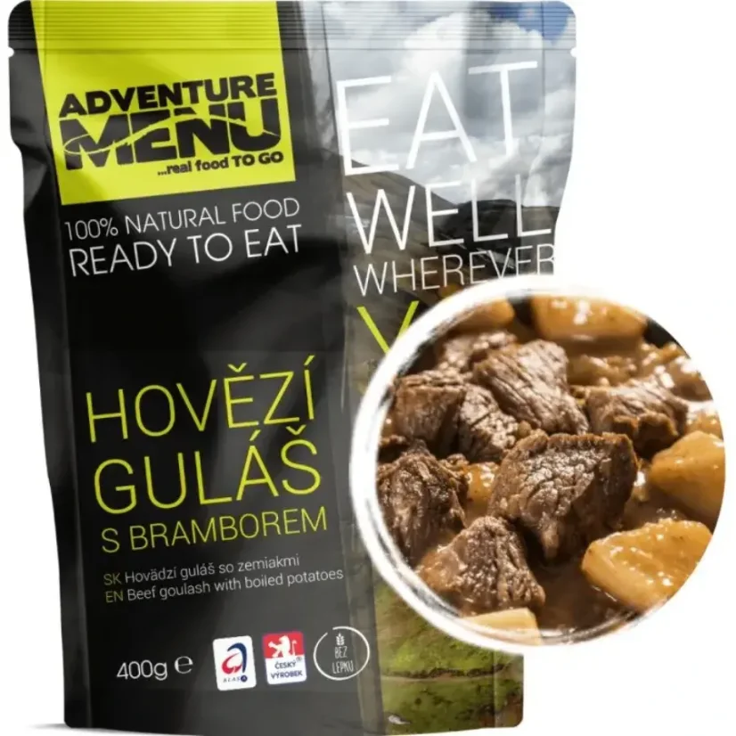 Adventure Menu Hovězí guláš s bramborem