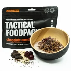 Tactical Foodpack Čokoládové müsli s třešněmi a chia semínky Tactical Foodpack Čokoládové müsli s třešněmi a chia semínky