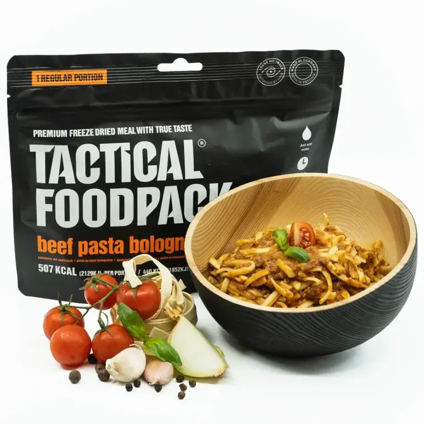 Tactical Foodpack Těstoviny s Boloňskou omáčkou a mletým hovězím