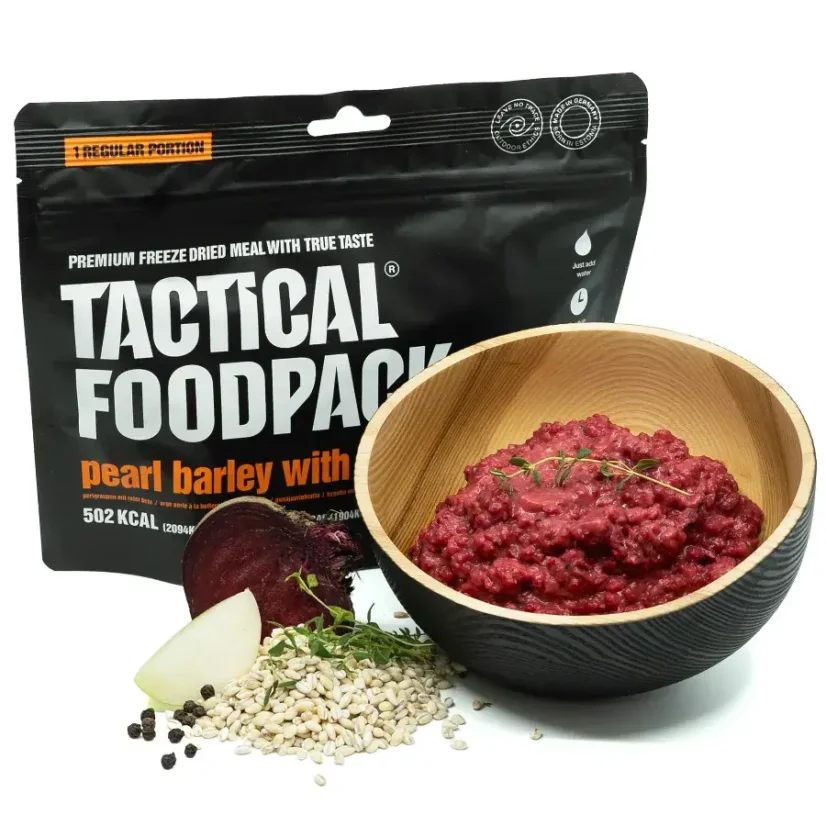 Tactical Foodpack Ječné kroupy s červenou řepou a smetanovým sýrem