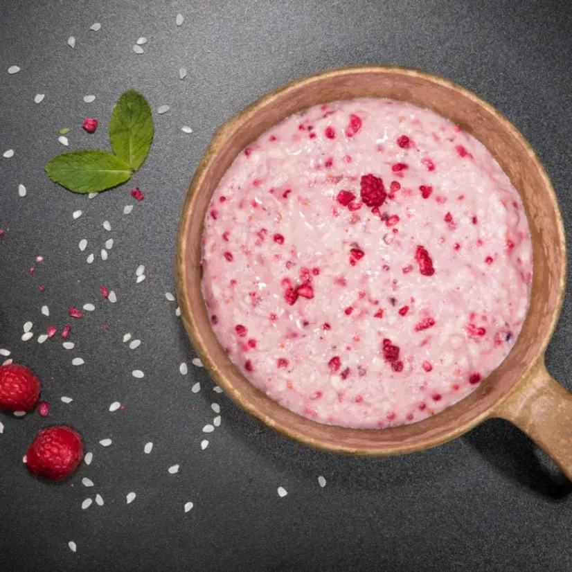 Tactical Foodpack Rice pudding with Raspberries