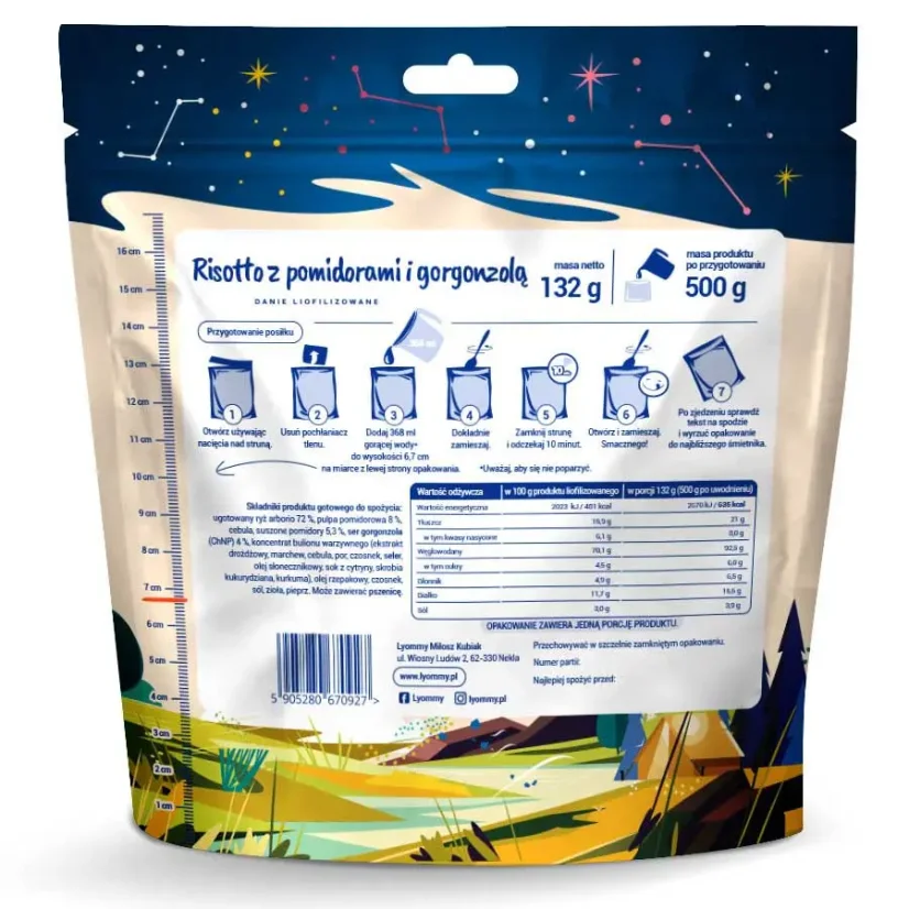 Lyommy Risotto z pomidorami i gorgonzolą