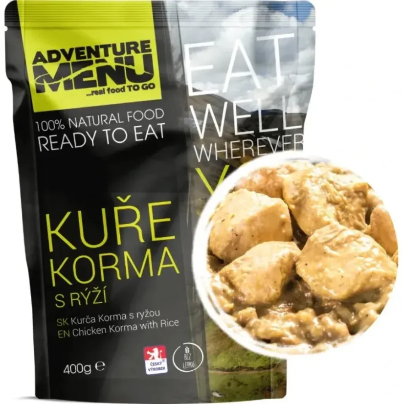 Adventure Menu Kuře Korma s rýží sterilované