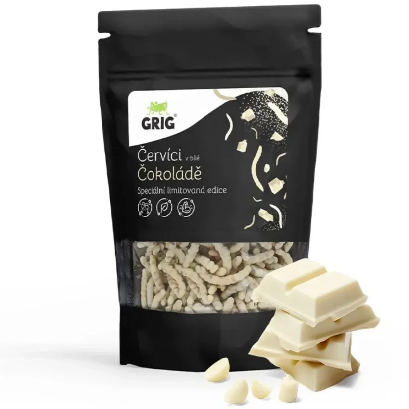 Grig Křupaví červíci v Bílé čokoládě
