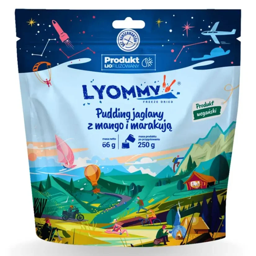 Lyommy Jáhlová kaše s mangem, marakujou a banánem