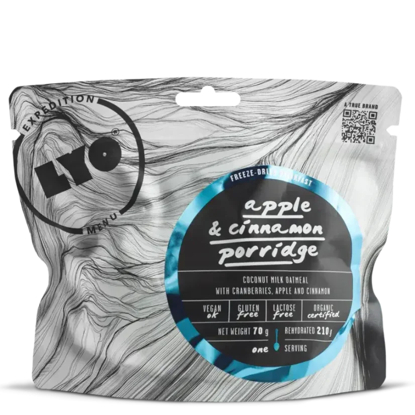 Lyofood Kokosová ovesná kaše s jablky, brusinkami a chia semínky