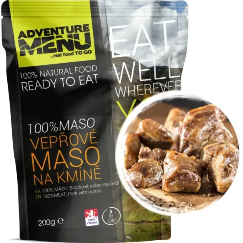 Adventure Menu 100% Vepřové maso na kmíně