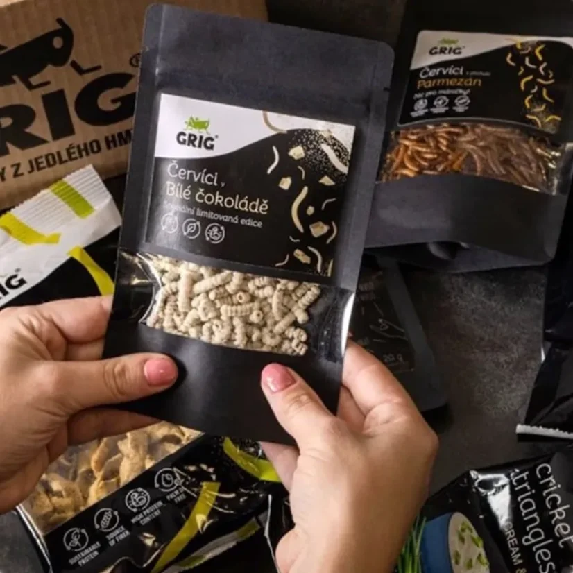 Grig Crunchy worms in White chocolate