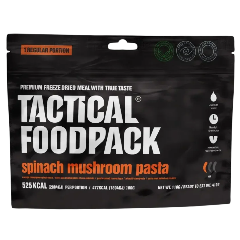 Tactical Foodpack Apinach mushroom Pasta