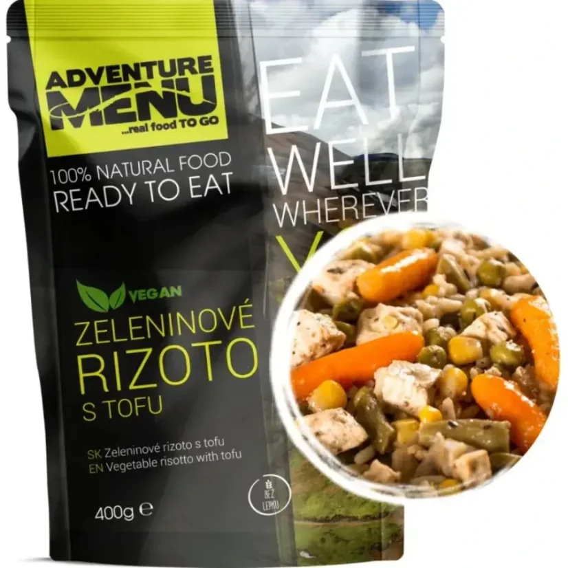 Adventure Menu Zeleninové rizoto s tofu