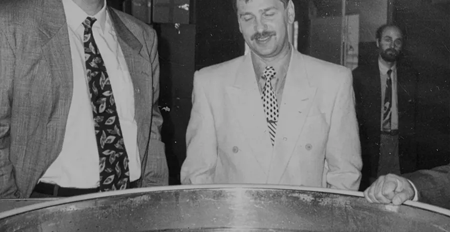 Jerzy Godek, zakladatel firmy lyovit na historické fotografii